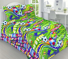 Простыня Mercury Home Футбол UEFA 1.5 СП 145x214 Поплин