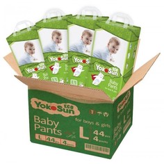 Подгузники-трусики YokoSun Eco L (9-14 кг) 44 шт. 4 уп. 2152400852