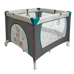 Манеж Amarobaby Walky Good Day Giraffe квадратный, серый