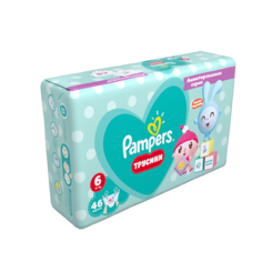 Подгузники-трусики Pampers Pants Малышарики Extra Large (15+ кг), 46 шт.