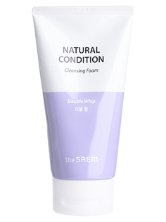 Пенка для умывания очищающая The Saem natural condition cleansing foam double whip 150 мл