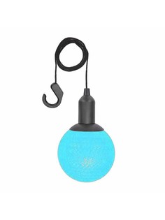 Подвесная лампа с крючком Led Cotton Ball Lamp, голубая No Brand