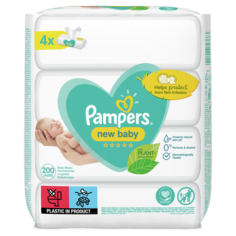 Салфетки влажные Pampers New baby детские 4*50шт