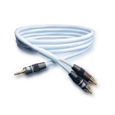 Кабель Supra BiLine-MP 2RCA - Jack 3.5 4м Blue