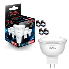 Светодиодная лампочка Ultra Led MR16 8.5W, холодный свет, gu5.3, светодиодная, 5 шт