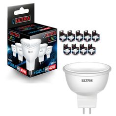 Светодиодная лампочка Ultra Led MR16 5W, холодный свет, gu5.3, 10 шт