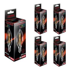 Светодиодная Лампочка Ultra Led C37 F 5W E14 3000K, комплект 5 шт.