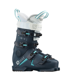 Горнолыжные ботинки Salomon S/Max 90 W Petrol 2020, black/scuba blue, 22.5