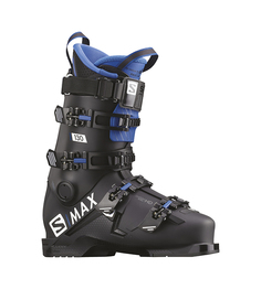 Горнолыжные ботинки Salomon S/Max 130 2020, black/race blue, 29.5