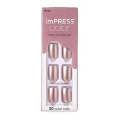 Kiss Impress Color Press-On Manicure False Nails Paralyzed Pink