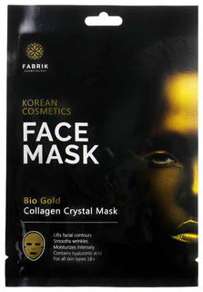 Коллагеновая маска для лица Fabrik Cosmetology С биозолотом 50 г