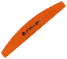 Пилка-основа Planet Nails пластиковая широкая, полукруглая Оранжевая