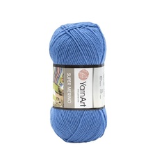 Пряжа YarnArt 7732083_00011 Super Merino 1256 синий меланж