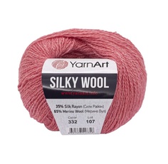 Пряжа YarnArt 7732081_00003 Silky Wool 332 розовый