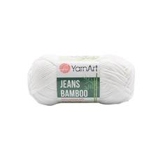 Пряжа YarnArt 7733924_00001 Jeans bamboo 101 белый