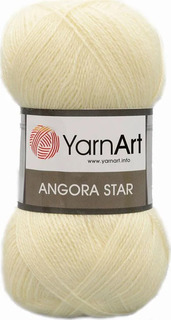 Пряжа YarnArt 7729665_00006 Angora Star 7003 кремовый