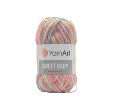 Пряжа YarnArt 7733928_00012 Sweet Baby 911 малиново-салатовый