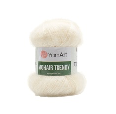 Пряжа YarnArt 7733927_00020 Mohair trendy 1003 белый
