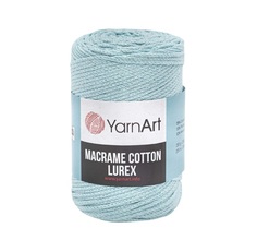 Пряжа YarnArt 7732074_00009 Macrame cotton Lurex 738 бирюза