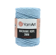 Пряжа YarnArt 7730464_00009 Macrame Rope 3мм 760 небесно-голубой