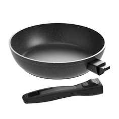 Сковорода литая inhouse IHWLMR24 ("WILMAR" 26см, съемная ручка soft-touch)