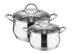Кастрюли набор BG-9514L Bergner 4пр. 1,7/3,3л. инд. нерж.ст.(х4)