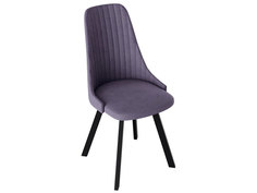 Стул ТриЯ Франк Паук 3 Черный матовый / Фиолетовый микровелюр Triya