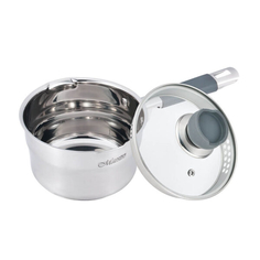 Ковш с крышкой 1,7 литра, д=16 см, Feel at home, стальной.