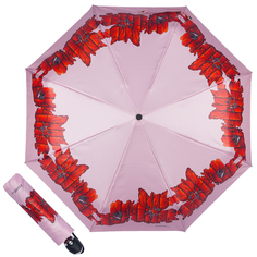 Зонт складной женский автоматический Ferre 6009-OC розовый/красный Ferre