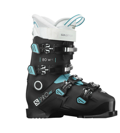 Горнолыжные ботинки Salomon S/Pro HV 80 W Black/Scuba Blue (20/21) (24.5)