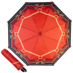 Зонт складной женский автоматический Ferre 6009-OC красный Ferre