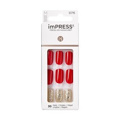 Твердый лак Kiss imPRESS «Классический шик» средняя длина