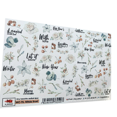 Слайдер-дизайн для ногтей N-DESIGN WC-76 White Frost