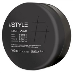 Матовый воск сильной фиксации Dott.Solari Cosmetics #STYLE 100 мл