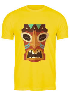 Футболка мужская Маска тики 2380232 Printio желтая 3XL