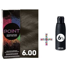 Крем-краска для волос POINT 6.00 и крем-окислитель 6%