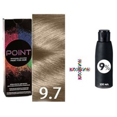 Крем-краска для волос POINT 9.7 и крем-окислитель 9%