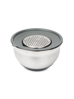 Миска GRATE IT 3л с крышкой 3 терки ATTRIBUTE STEEL ASG003