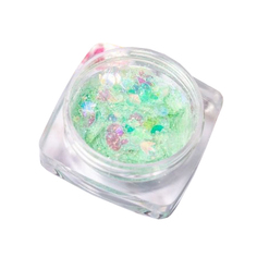 Дизайн для ногтей Blesk «Лесная поляна» салатовый