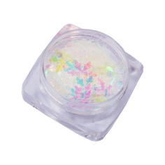 Дизайн для ногтей Blesk «Снежинки» белый