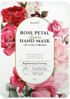 Маска-перчатки для рук с экстрактом розы Koelf Rose Petal Satin Hand Mask 2pieces