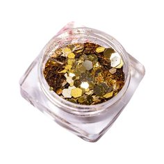 Дизайн для ногтей Blesk «Хлопушки» золотой