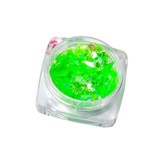 Дизайн для ногтей Blesk «Осколки» зеленый