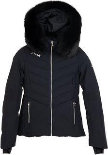 Горнолыжная куртка Phenix Diamond Down Jacket + мех лиса (BK1) (20/21) (черный)