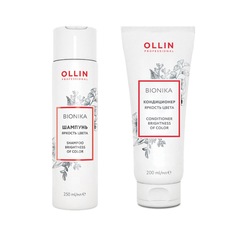 Набор Ollin Professional BIONIKA Кондиционер для окрашенных волос 200мл и Шампунь 250мл