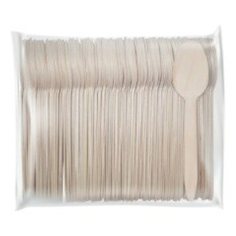 Ложки чайные одноразовые Grifon Ecowood деревянные 16 см 10 шт