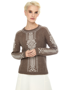 Джемпер женский Scandica Valencia коричневый 46/164