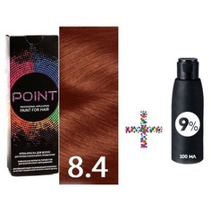 Крем-краска для волос POINT 8.4 и крем-окислитель 9%