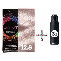 Крем-краска для волос POINT 12.8 и крем-окислитель 3%