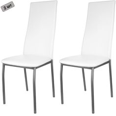 Комплект стульев (2шт) KETT-UP Hamburg LUX, стеганный, серебро / белый